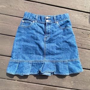 GAP Ruffle Jean Skirt